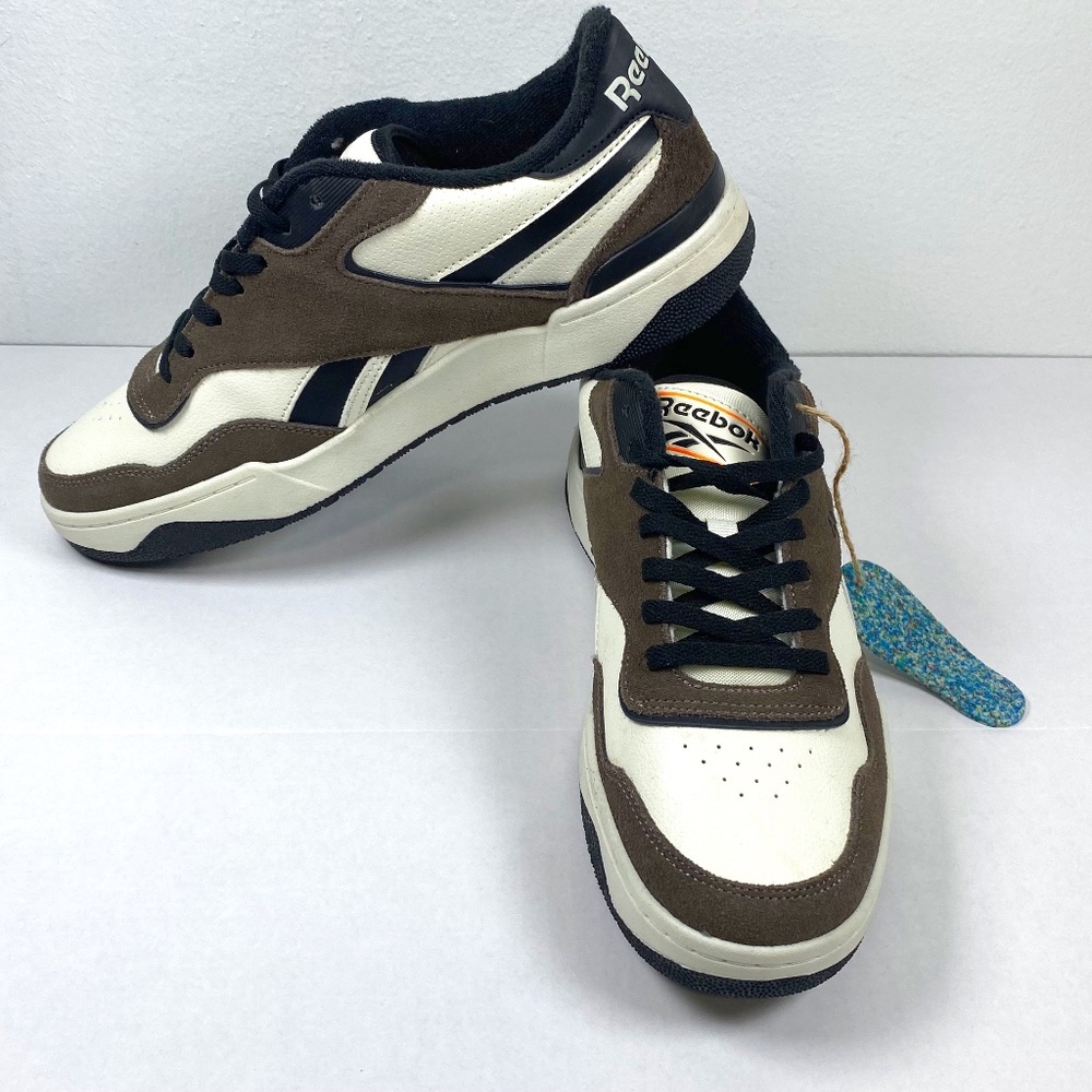 Reebok Court Drift Men’s Sneaker Black Mocha Falcon Classic Tennis - Size 10